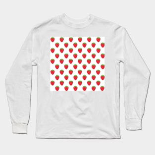 Wild Strawberries - White Long Sleeve T-Shirt